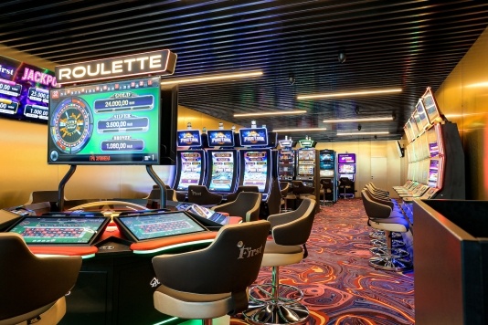 Interior of a hotel-based casino