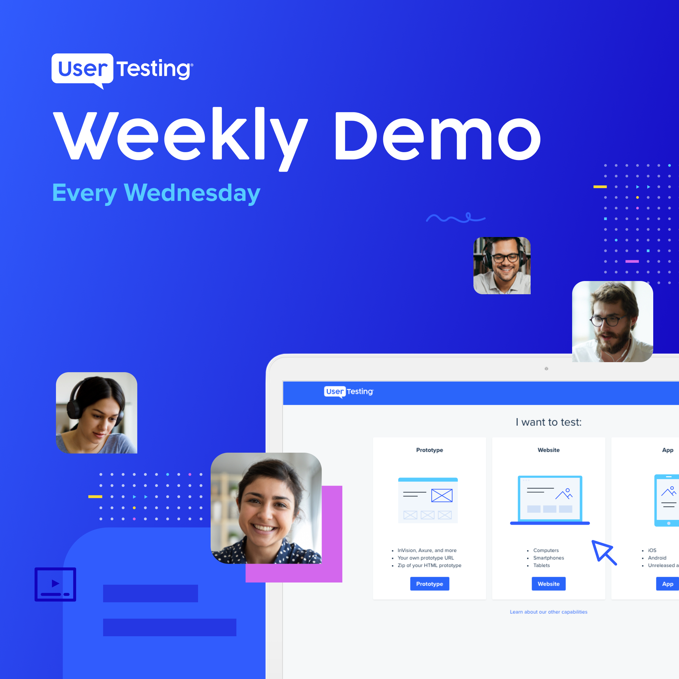 UserTesting weekly demo